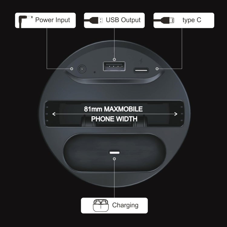 X13A 4 in 1 Car QI Standard Charging Cup Wireless Fast Charger - Eurekaonline