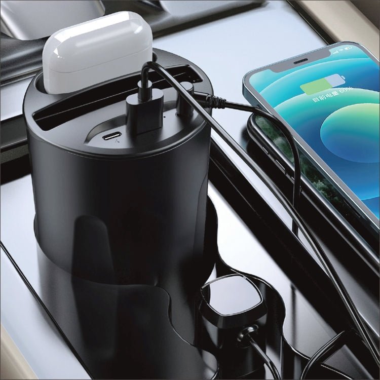 X13A 4 in 1 Car QI Standard Charging Cup Wireless Fast Charger - Eurekaonline