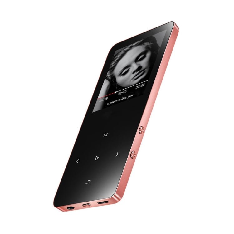 X2 16GB 1.8 inch Touch Screen Metal Bluetooth MP3 MP4 Hifi Sound Music Player (Rose Gold) - Eurekaonline