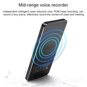 X2 1.8 inch Touch Screen Metal Bluetooth MP3 MP4 Hifi Sound Music Player 8GB(Black) - Eurekaonline