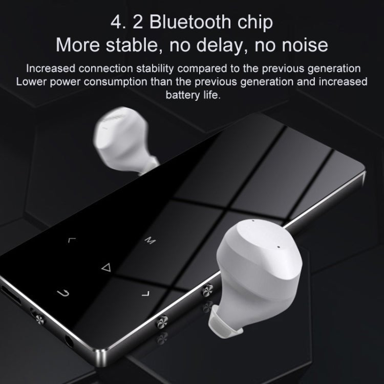 X2 1.8 inch Touch Screen Metal Bluetooth MP3 MP4 Hifi Sound Music Player 8GB(Rose Gold) - Eurekaonline