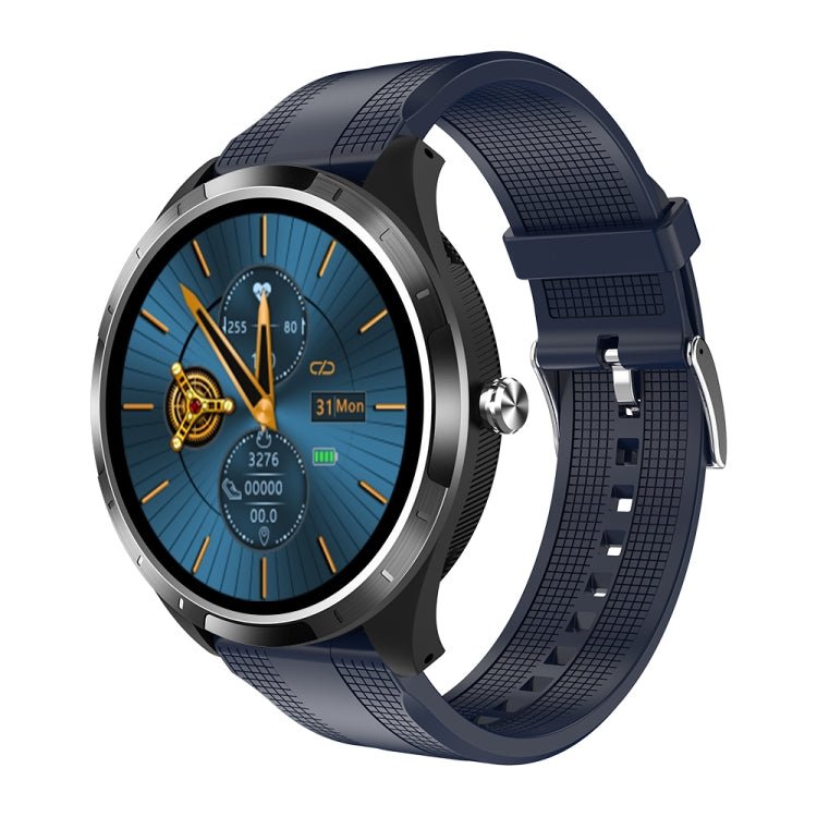 Heart Rate Monitoring, Style:Blue Silicone Watch Band(Black) - Eurekaonline