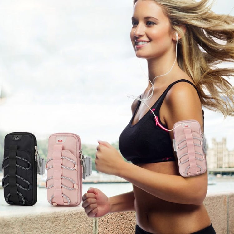 X3012 Outdoor Sports Running Waterproof Mobile Phone Arm Bag(Pink) - Eurekaonline