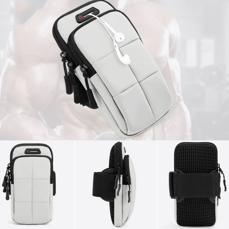 X3022 Sports Running Mobile Phone Arm Bag Fitness Waterproof Wrist Bag(Beige) - Eurekaonline