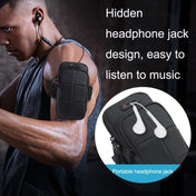 X3022 Sports Running Mobile Phone Arm Bag Fitness Waterproof Wrist Bag(Black) - Eurekaonline