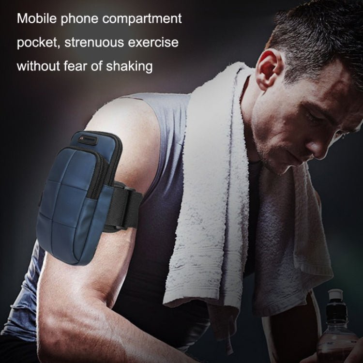 X3022 Sports Running Mobile Phone Arm Bag Fitness Waterproof Wrist Bag(Black) - Eurekaonline