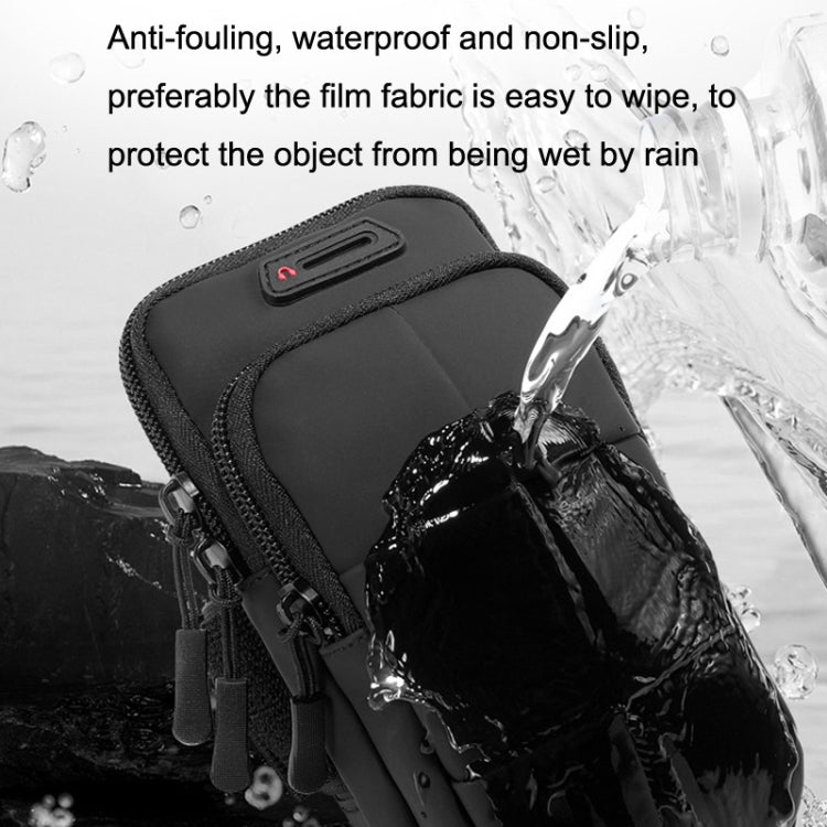X3022 Sports Running Mobile Phone Arm Bag Fitness Waterproof Wrist Bag(Dark Gray) - Eurekaonline