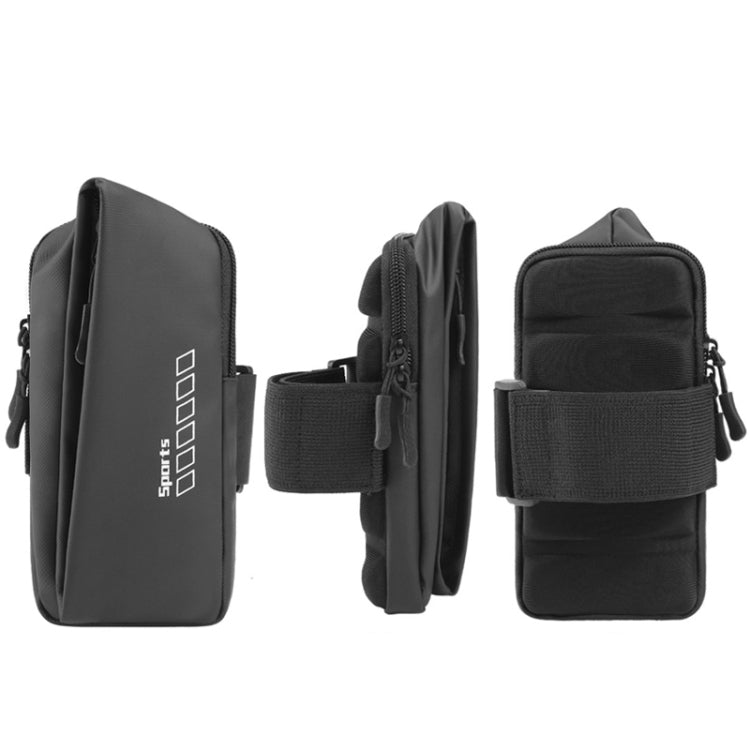 x3026 Running Waterproof Mobile Phone Arm Bag Outdoor Cycling Mobile Phone Bag(Black) - Eurekaonline