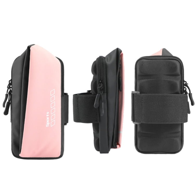 x3026 Running Waterproof Mobile Phone Arm Bag Outdoor Cycling Mobile Phone Bag(Pink) - Eurekaonline