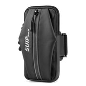 x3028 Outdoor Fitness Running Mobile Phone Arm Bag Waterproof Wrist Bag(Black) - Eurekaonline