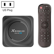 X88 Pro 20 4K Smart TV BOX Android 11.0 Media Player with Infrared Remote Control, RK3566 Quad Core 64bit Cortex-A55 up to 1.8GHz, RAM: 8GB, ROM: 128GB, Support Dual Band WiFi, Bluetooth, Ethernet, US Plug - Eurekaonline