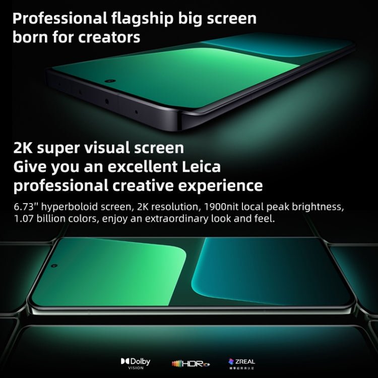 Xiaomi 13 Pro, 50MP Camera, 12GB+256GB, Triple Back Cameras, 6.73 inch In-screen Fingerprint Identification MIUI 14 Qualcomm Snapdragon 8 Gen 2 Octa Core up to 3.2GHz, Network: 5G, NFC, Wireless Charging Function(Green) - Eurekaonline