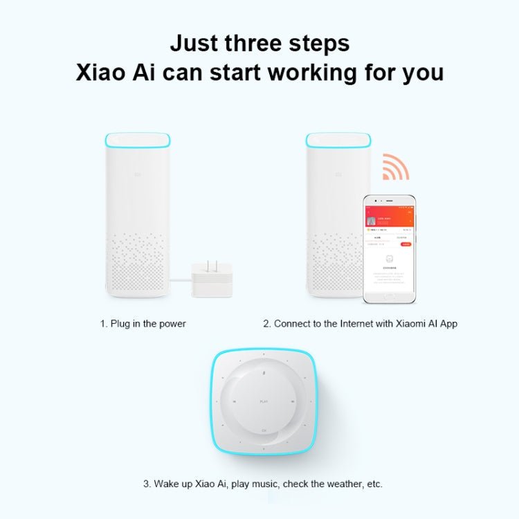 Xiaomi AI Speaker Support Dual-band WiFi & Bluetooth 4.1 & A2DP Music Playback - Eurekaonline
