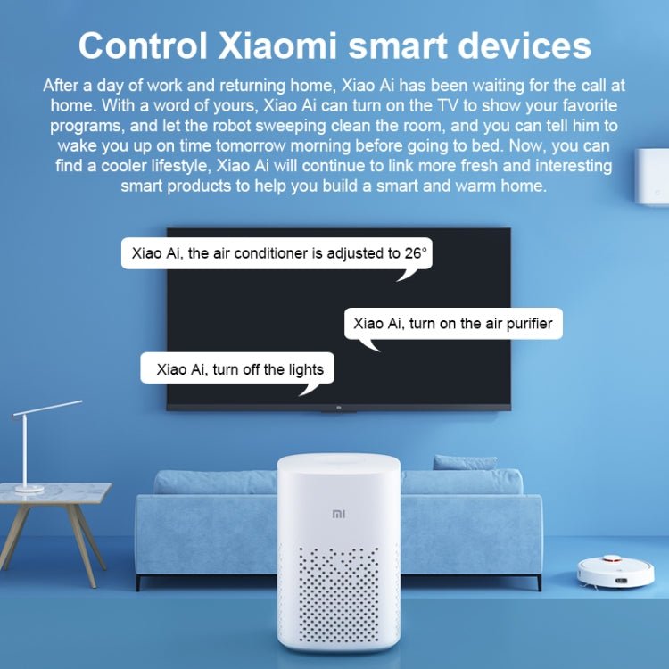 Xiaomi Xiaoai AI Artificial Intelligence Speaker Play with Microphone & Speaker & Wireless Connection - Eurekaonline