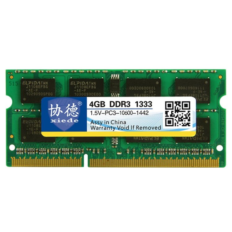 XIEDE X043 DDR3 1333MHz 4GB 1.5V General Full Compatibility Memory RAM Module for Laptop - Eurekaonline