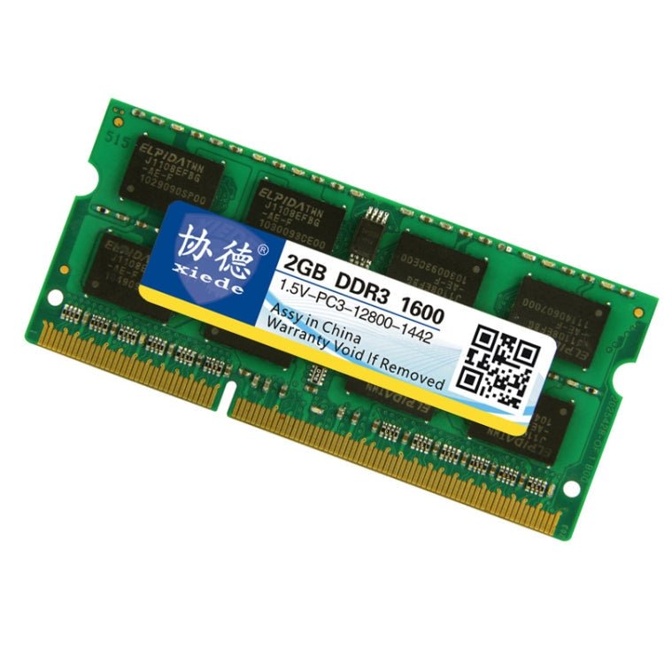 XIEDE X045 DDR3 NB 1600 Full Compatibility Notebook RAMs, Memory Capacity: 2GB - Eurekaonline