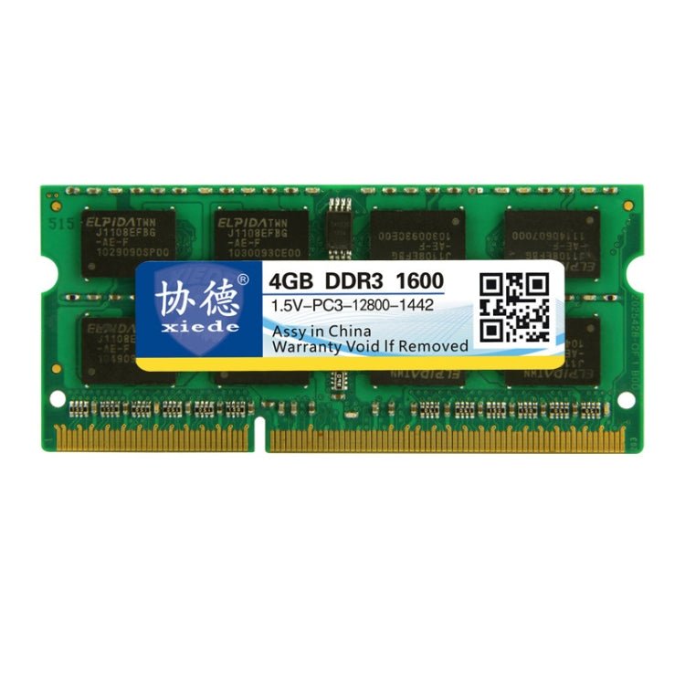 XIEDE X046 DDR3 NB 1600 Full Compatibility Notebook RAMs, Memory Capacity: 4GB - Eurekaonline