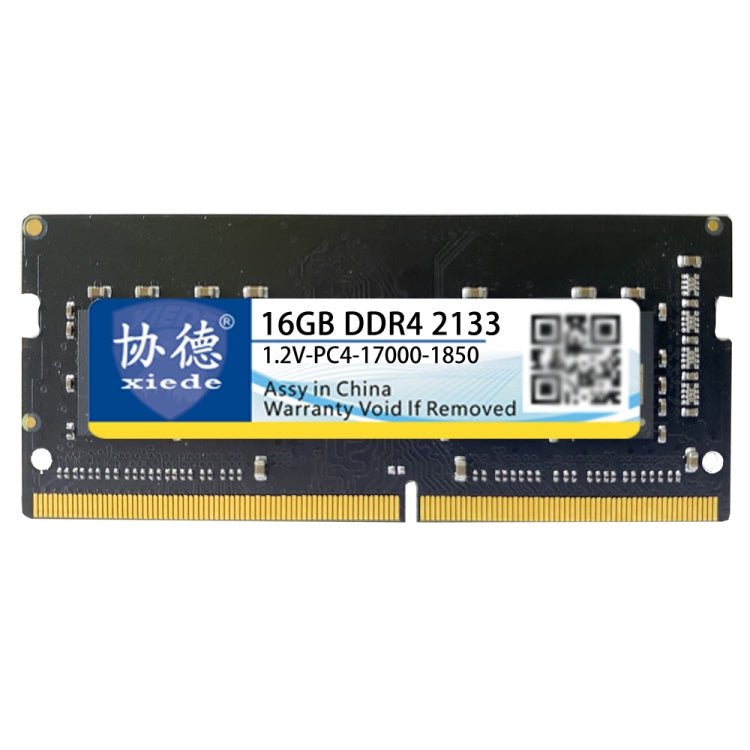 XIEDE X059 DDR4 NB 2133 Fully Compatible Laptop RAM, Memory Capacity: 16GB - Eurekaonline