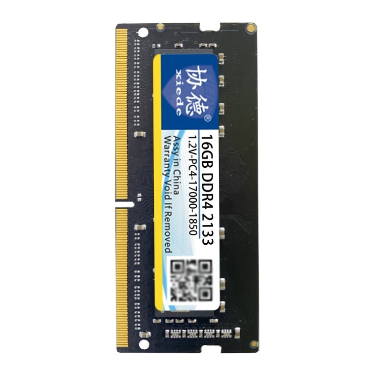 XIEDE X059 DDR4 NB 2133 Fully Compatible Laptop RAM, Memory Capacity: 16GB - Eurekaonline