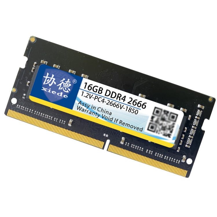 XIEDE X065 DDR4 NB 2666 Full Compatibility Notebook RAMs, Memory Capacity: 16GB - Eurekaonline