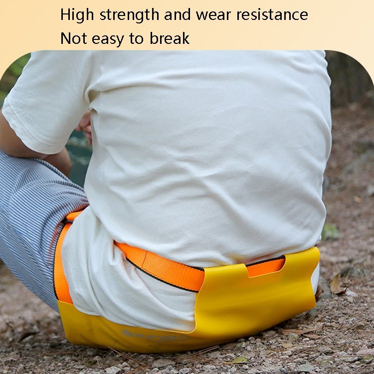 XINDA XD-A9554 Rappelling Belt Climbing Rope Sit Hip Pad PVC Seat Belt Pad(Yellow) - Eurekaonline