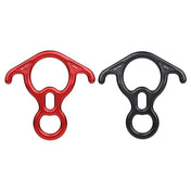 XINDA XD8602 Climbing Rescue Figure 8 Descender with Bent-ear Rappelling Gear Belay Device(Red) - Eurekaonline