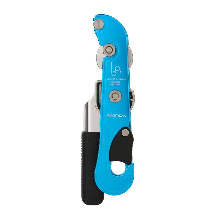 XINDA XD8604 Outdoor Hand Control Climbing Stop Descender Rappelling Descender(Blue) - Eurekaonline