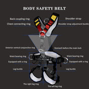 XINDA XDA9516 Outdoor Rock Climbing Polyester High-strength Wire Adjustable Downhill Whole Body Safety Belt - Eurekaonline