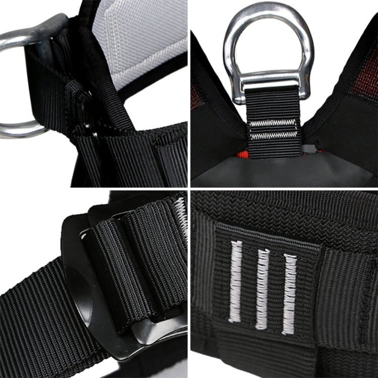 XINDA XDA9516 Outdoor Rock Climbing Polyester High-strength Wire Adjustable Downhill Whole Body Safety Belt - Eurekaonline