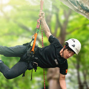 XINDA XDA9519 Outdoor Polyester High-strength Wire Downhill Seat Belt for Climbing Trees(Orange) - Eurekaonline