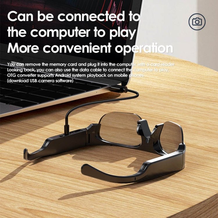 XV16 Anti-blue Light Cycling Wireless DV Sports BT Headset Audio Smart Glasses(Black) - Eurekaonline