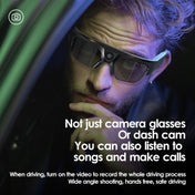 XV16 Anti-blue Light Cycling Wireless DV Sports BT Headset Audio Smart Glasses(Black) - Eurekaonline