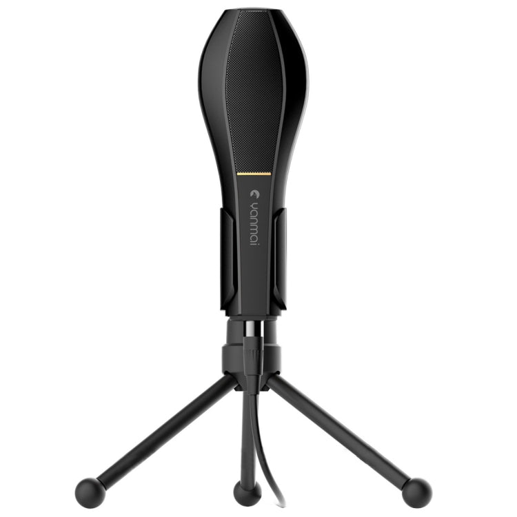 Yanmai Q5 USB 2.0 Game Studio Condenser Sound Recording Microphone with Holder, Compatible with PC and Mac for Live Broadcast Show, KTV, etc.(Black) - Eurekaonline