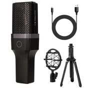 Yanmai X1 4 in 1 Foldable Lifting Professional Desktop Live Broadcast Cardioid Pointing Condenser Recording Microphone Set with Blowout Net & Shockproof Mount & 1.8m USB-C / Type-C Cable - Eurekaonline