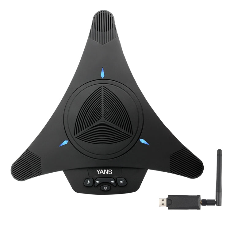 YANS YS-M21W USB Mini Port Video Conference Omnidirectional Microphone (Black) - Eurekaonline