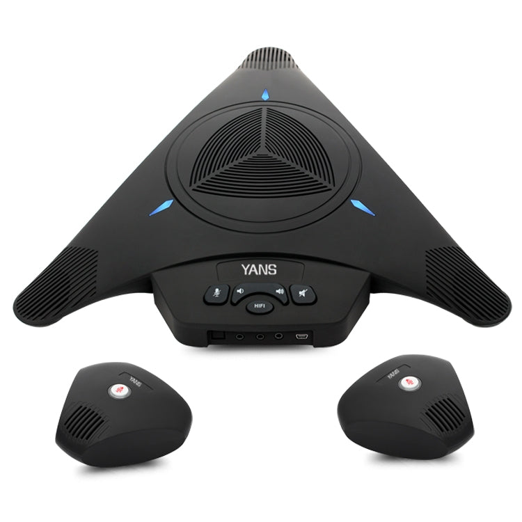 YANS YS-M23-2 USB Mini Port Video Conference Expanded Omnidirectional Microphone (Black) - Eurekaonline