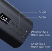YANTU A31 Car Smart Digital Display Air Pump Electric Portable Tire Pump, Specification： Wireless Version Black - Eurekaonline