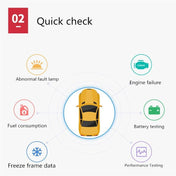 YAWOA YA401 Car Engine Fault Diagnostic Instrument OBD2 Car Fault Reading Card Battery Detector - Eurekaonline