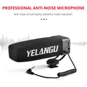 YELANG MIC09 Shotgun Gain Condenser Broadcast Microphone with Windshield for Canon / Nikon / Sony DSLR Cameras, Smartphones(Black) - Eurekaonline