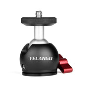 YELANGU 360 Degree Panoramic Metal Tripod Ball Head Adapter for Dolly Car (Black) - Eurekaonline