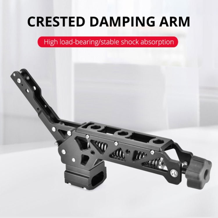 YELANGU BF01 Shock-absorbing Crested Damping Arm, Load: 3-15kg(Black) - Eurekaonline