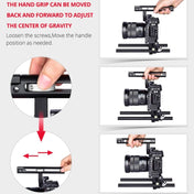 YELANGU CA7 YLG0908A-A Handle Video Camera Cage Stabilizer for Sony A7K & A7X & A73 & A7S & A7R & A7RII & A7SII(Black) - Eurekaonline