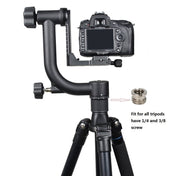 YELANGU Horizontal 360 Degree Gimbal Tripod Head for Home DV and SLR Cameras(Black) - Eurekaonline