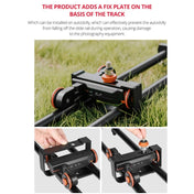 YELANGU L60E 60cm Slide Rail Track + L4 3-Wheel Video Dolly with PC142 Phone Clamp & Ballhead - Eurekaonline