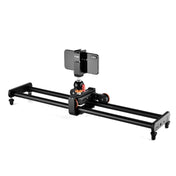 YELANGU L60E 60cm Slide Rail Track + L4 3-Wheel Video Dolly with PC142 Phone Clamp & Ballhead - Eurekaonline