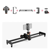 YELANGU L60E 60cm Slide Rail Track + L4 3-Wheel Video Dolly with Phone Clamp & Ballhead - Eurekaonline