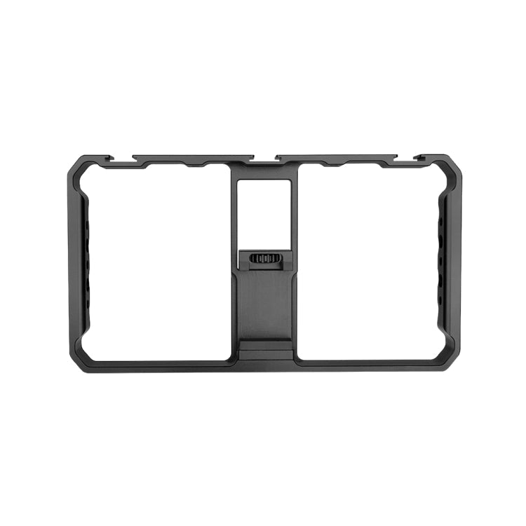 YELANGU PC06 YLG0909A Vlogging Live Broadcast Smartphone Metal Cage Video Rig Filmmaking Recording Handle Stabilizer Bracket for iPhone, Galaxy, Huawei, Xiaomi, HTC, LG, Google, and Other Smartphones(Black) - Eurekaonline