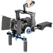 YELANGU YLG1103A-A Dual Handles Camera Shoulder Mount + Camera Cage Stabilizer Kit with Matte Box for DSLR Camera / Video Camera - Eurekaonline