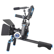 YELANGU YLG1103A-A Dual Handles Camera Shoulder Mount + Camera Cage Stabilizer Kit with Matte Box for DSLR Camera / Video Camera - Eurekaonline