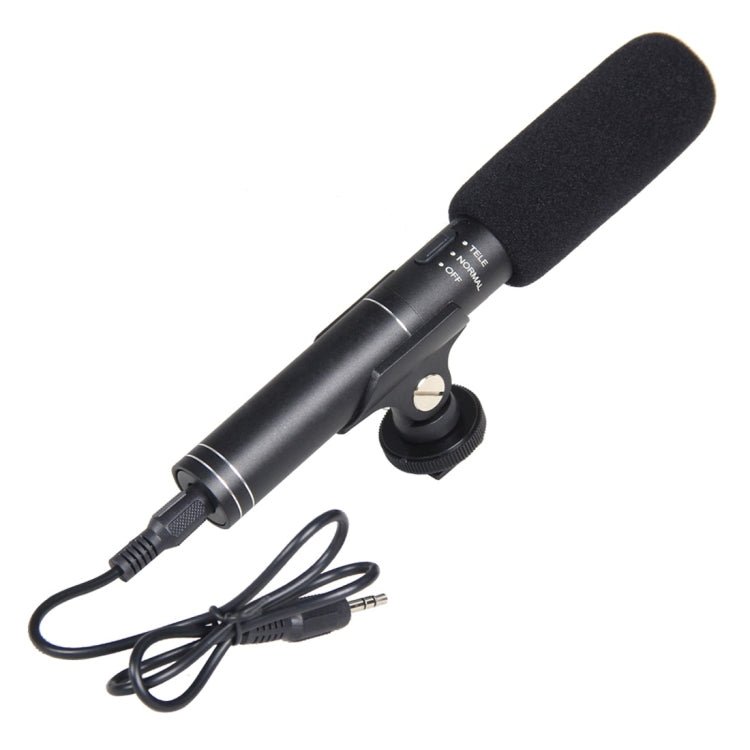 YELANGU YLG1401A Double Back Pole Professional Condenser Shotgun Microphone for DSLR & DV Camcorder(Black) - Eurekaonline